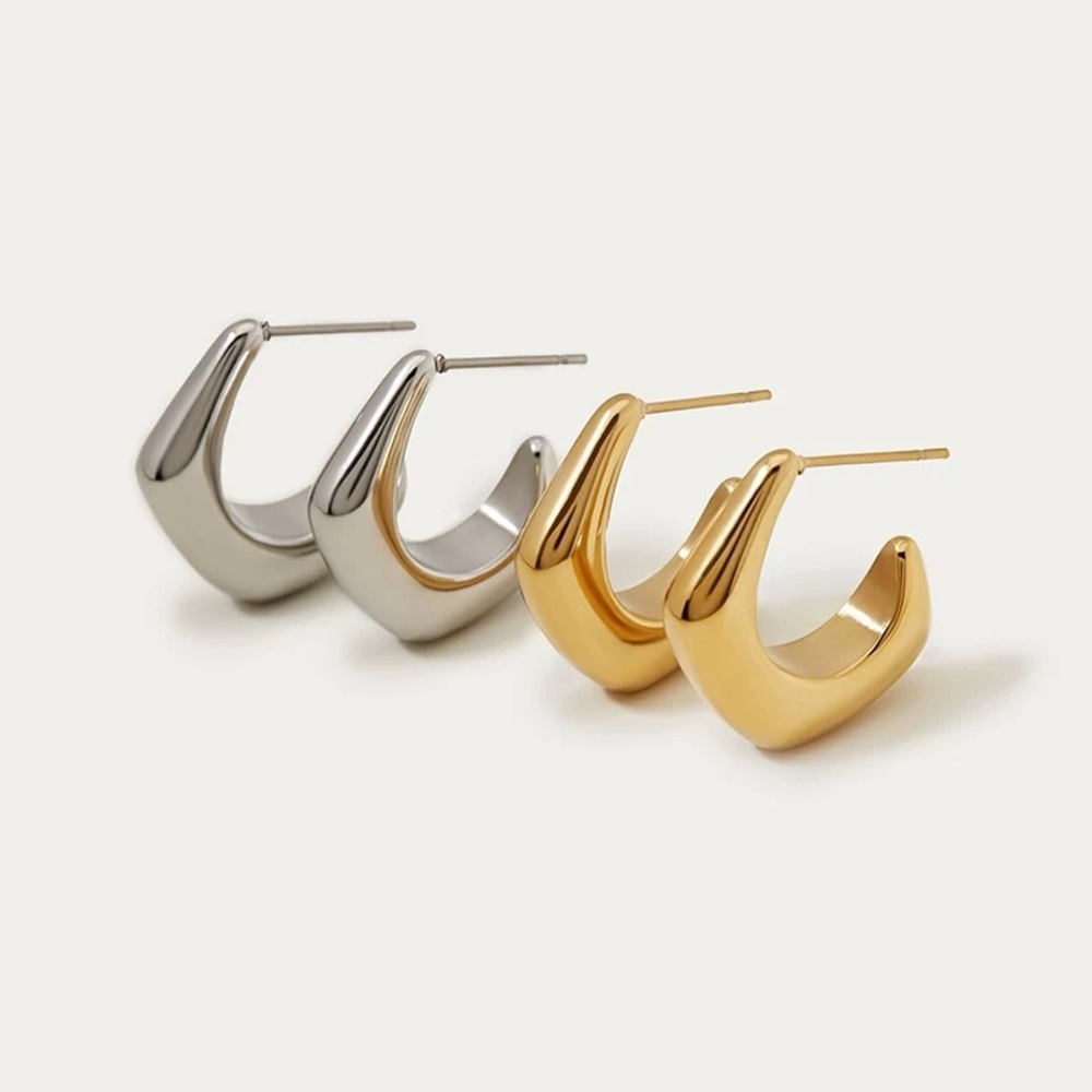 geometric earrings, small hoop earrings,chunky hoop earrings,minimalist earrings